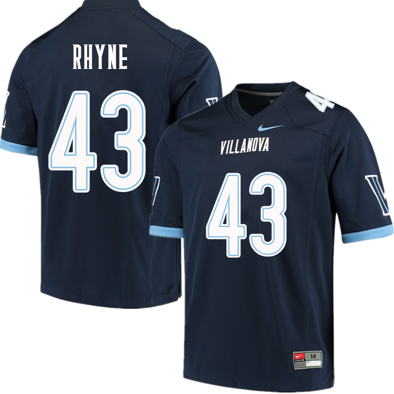 Men #43 Forrest Rhyne Villanova Wildcats College Football Jerseys Sale-Navy